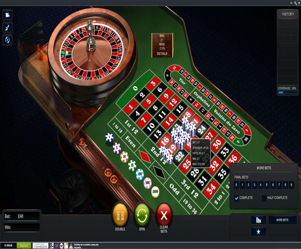 Casino roulette online play