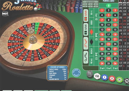 3-Wheel Roulette by IGT at Betfair Casino