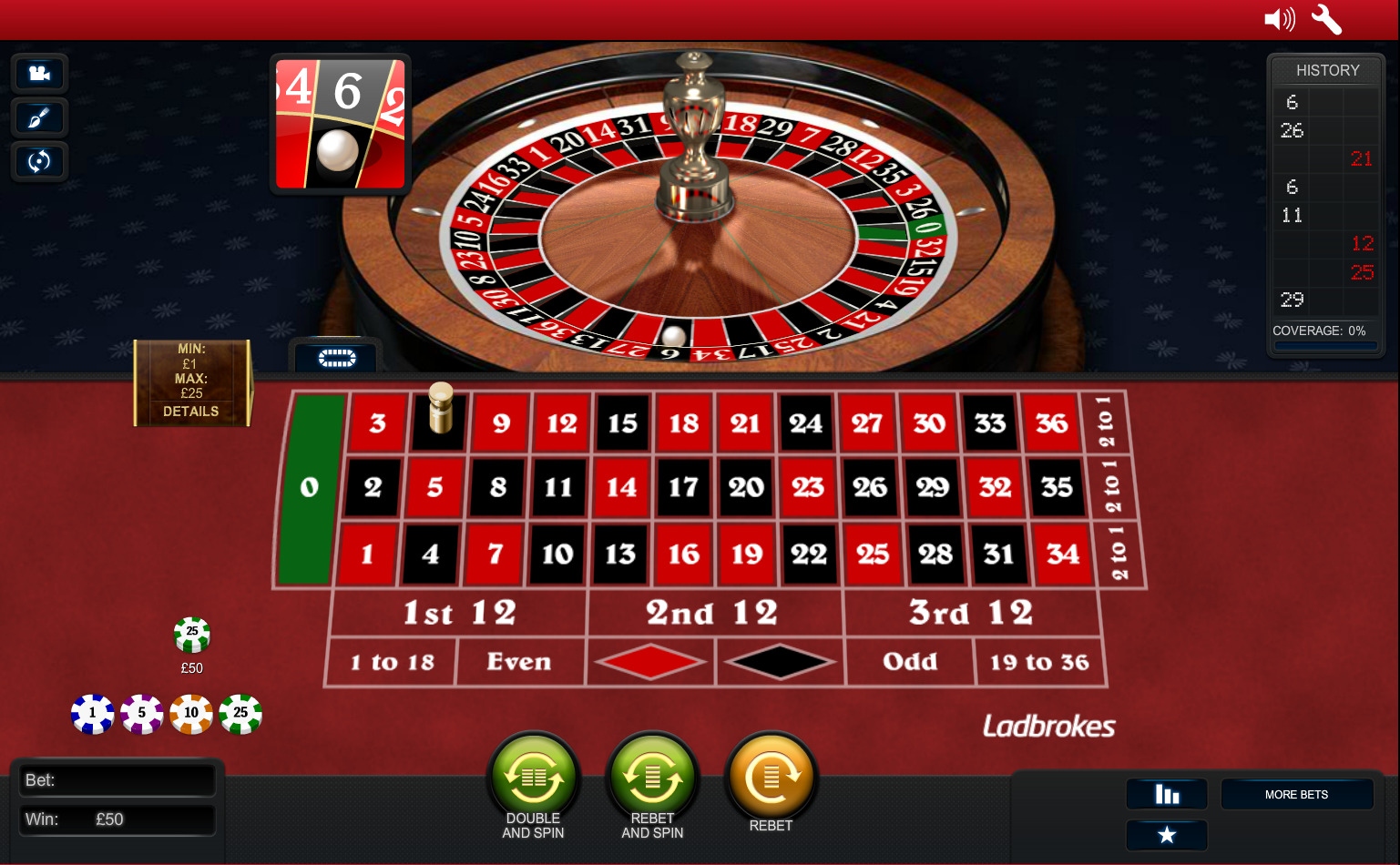 Online European Roulette Game